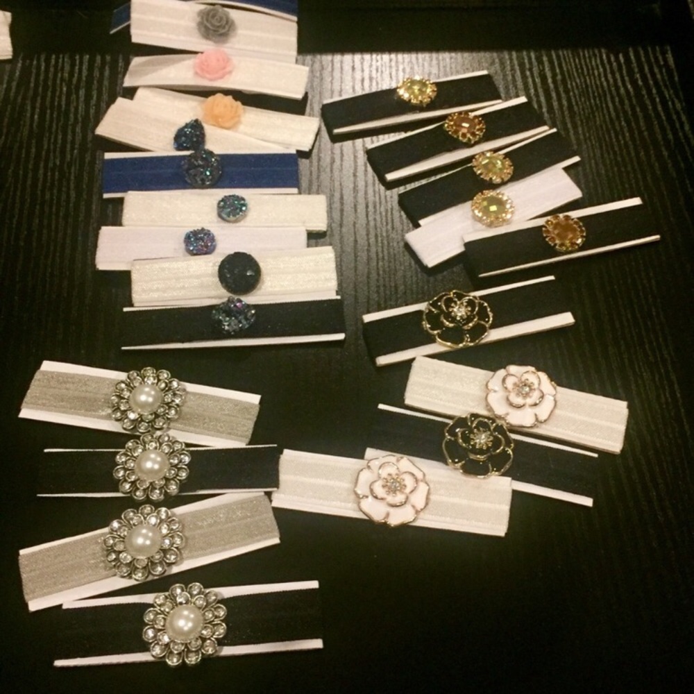 25 count New Elastic Hair Tie Bracelet Sets!